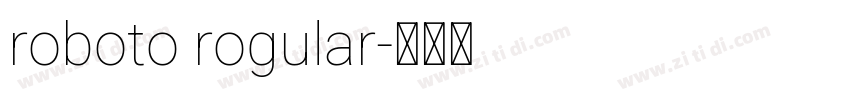 roboto rogular字体转换
